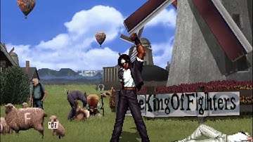 King of Fighters 2002 - Kusanagi (Intro & Win Poses)