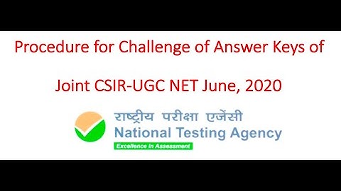 How to challenge answer key