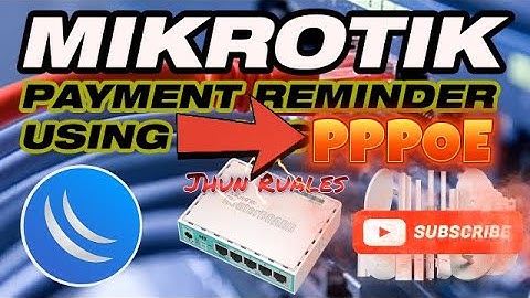 MIKROTIK PPPOE CLIENT PAYMENT REMINDER #mikrotik #tutorial #pppoe #foryou #internet