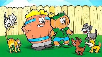 A Foto - Desenho infantil com Gatos e Cachorros