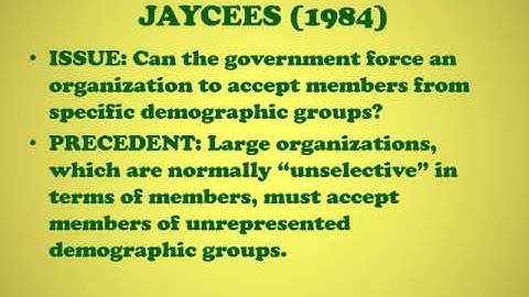 Law 2 5 VODCAST Roberts v US Jaycees