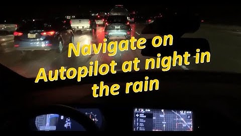 Navigate on autopilot at night and in the rain