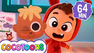 Pin Pon es un muñeco y más canciones @Lea y Pop - canciones infantiles en español | Cocotoons