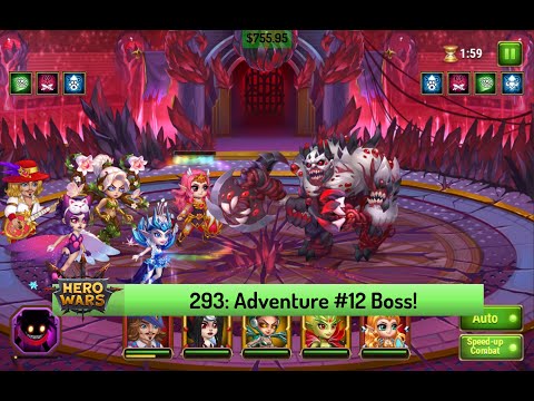 Let's Play Hero Wars 293: Trying Adventure #12 Boss for the First Time!