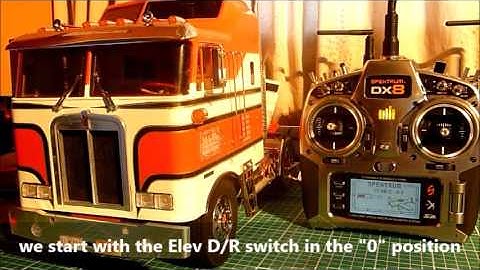 Spektrum DX8 & Tamiya MFC 03 Dual Rate Settings and Operation