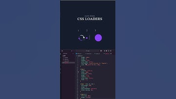 Create a simple loading animation using HTML and CSS #html #css #css3 #csstricks #animation #coding
