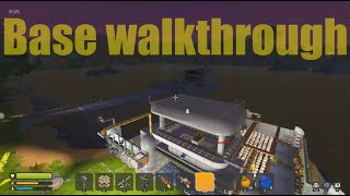 Base walkthrough amd Farmbot raid - Scrap mechanic survival