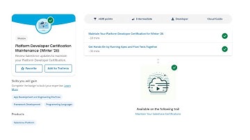 Platform Developer Certification Maintenance (Winter 