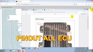 PINOUT ALL ECU BOSCH  Continental Delphi Denso FoMoCo Marelli Motorola Sagem Siemens Valeo Visteon