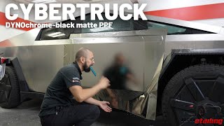 Cybertruck - Door PPF Install Video - STEK DYNOchrome-black matte