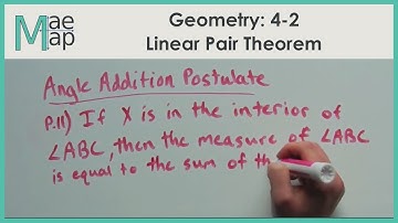 Geometry: 4-2 Linear Pair Theorem