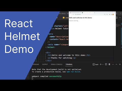 Dynamic Meta in React using React-Helmet  | Beginner React Tutorial