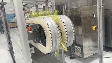 Bottle unscrambler with cleaning system - EXCEL 100 and LBR Air Rinser