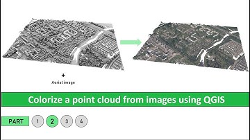 How to colorize a point cloud from images using QGIS ? #QGIS #LiDAR
