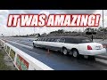 I Took My LIMO Drag Racing! (IT DOES BURNOUTS)