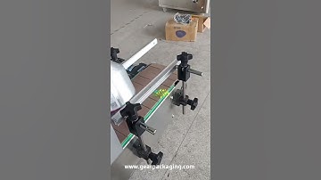Cable string roll full wrap labeling machine automatic labeling line testing video