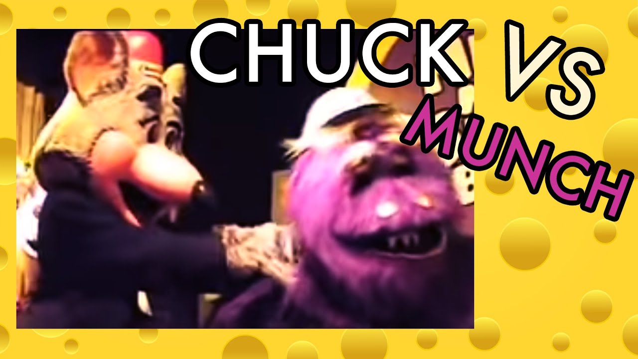 Chuck E Cheese vs Mr Munch! with vintage animatronics (latex mask
