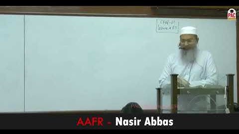 CFAP 01 | AAFR | SIR NASIR ABBAS | LECTURE # 67  | JUNE 2024