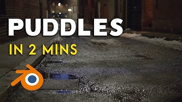 Realistic Puddles in 2 MINS | Blender Quicks By AniSculpt
