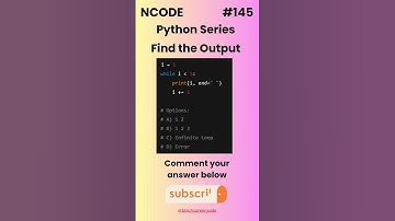 NCODE #145  | Find the Output | Comment your Answer Below | #coding #pythondaily #python #mcqsquiz