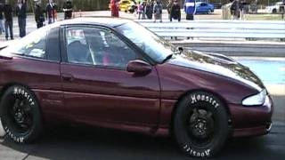 Erics 1gb AWD 150+ mph Talon Street Car - First 9 Second Pass!
