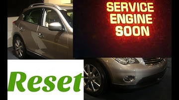 How to reset Service Engine soon Light on a 2009 infiniti EX35.....