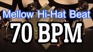 70 BPM - Mellow Hi-Hat beat - 4/4 Drum Track - Metronome - BLACK FRIDAY EXTRA - Drum Beat