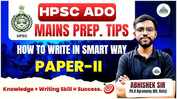 Haryana ADO Mains 2025: High-Scoring Answer Writing Strategy | Boost Your Marks Fast