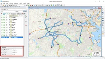 🌎 Maptitude 2023: How to map directions, map deliveries, map routes,  and optimize routes, using GIS