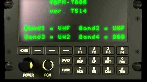 7 - Config Menu - TDFM-7000