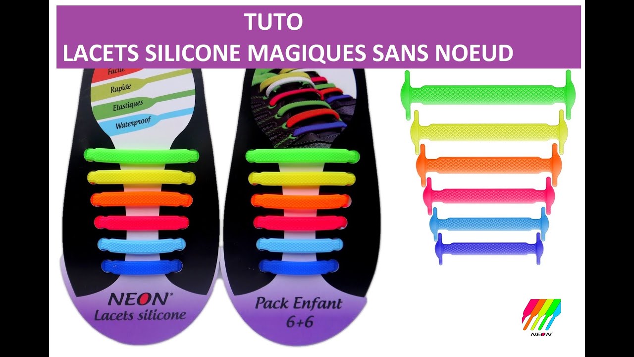 LACET ÉLASTIQUE SILICONE POUR ENFANT – Au Sens Pratique