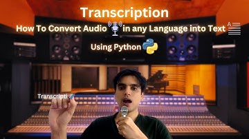 How to convert Audio in any Language into Text using Python: Create Documents with Your Voice 📢