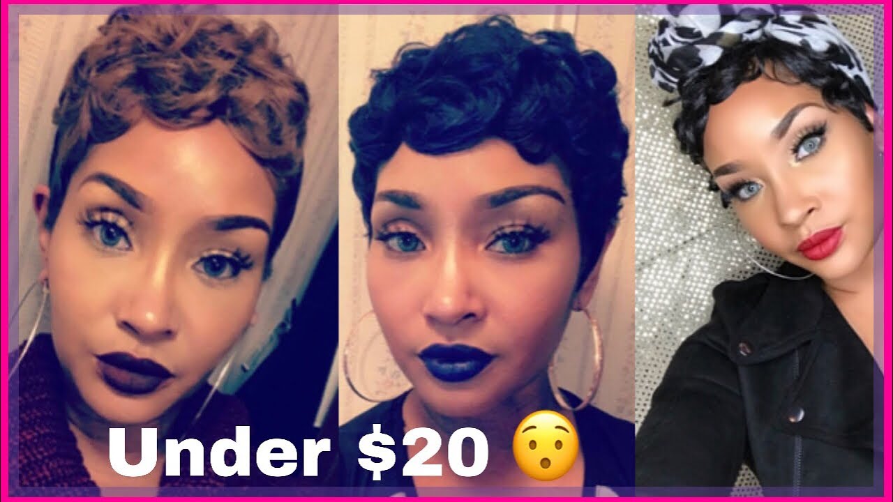 TOP 5 SHORT SYNTHETIC WIGS| ALL UNDER $20 - YouTube