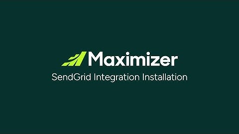 SendGrid Integration Installation