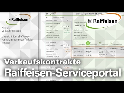 Raiffeisen Serviceportal - Verkaufskontrakte