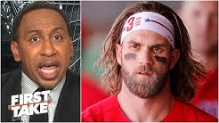 ‘Shut the hell up!’ - Stephen A. rants about Bryce Harper and Blake Snell’s comments | First Take