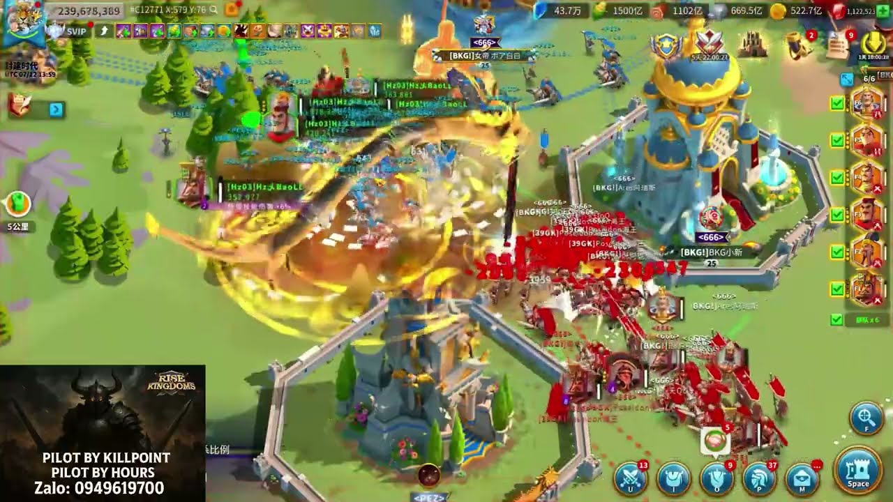 đánh seed B khoẻ thật [pilot Quírồm] #rok #rokf2p #riseofkingdoms