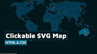 Make a Clickable SVG Map using HTML & CSS