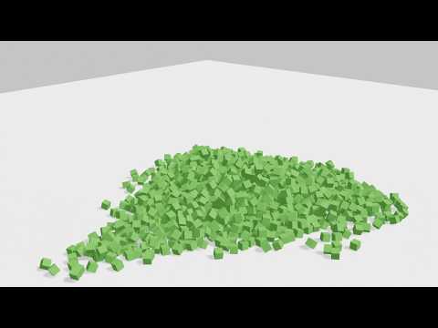 Blender Simple Gravity Simulation in Eevee (Olav3D Tutorials Results)