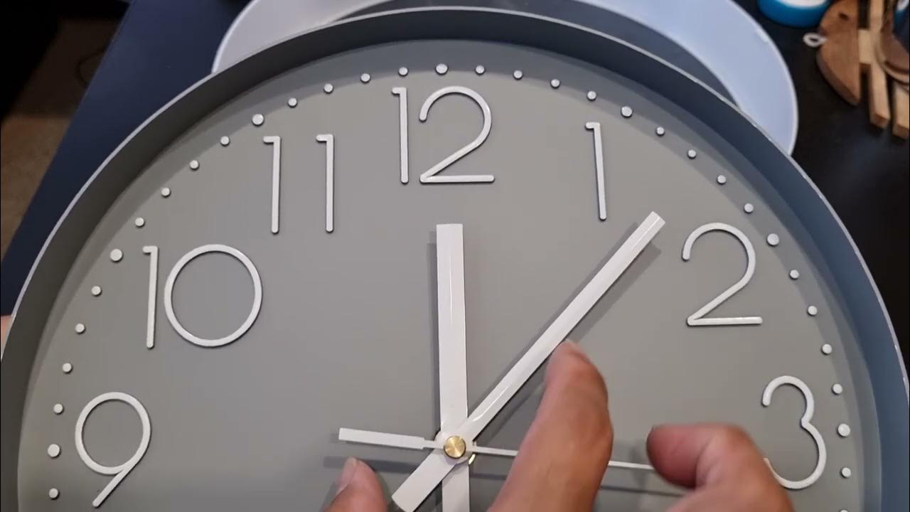 How to align wall clock hour and minutes hand YouTube
