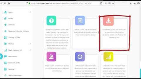 Classera attachment exam style (Research Or Project based exam)