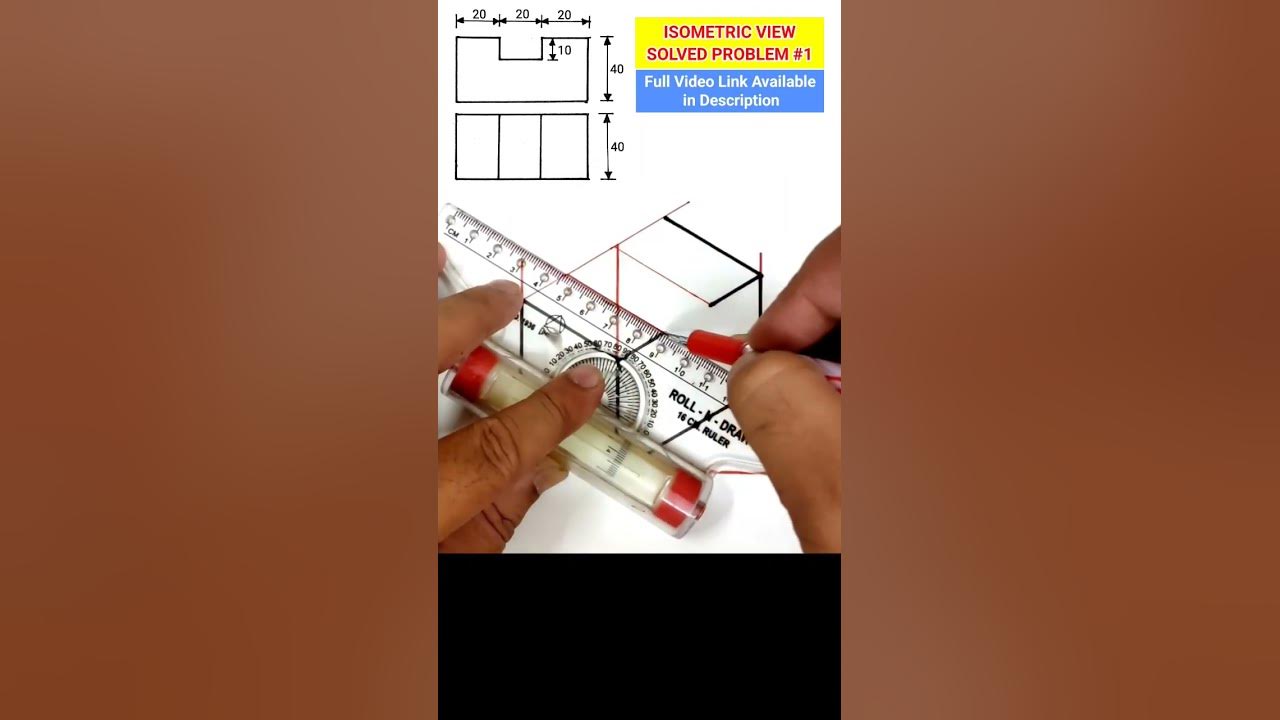 HOW TO DRAW ISOMETRIC VIEW Q.NO.1 ISOMETRIC PROJECTION IN ENGINEERING ...
