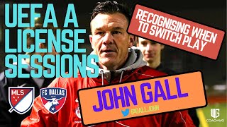 UEFA A Licence Soccer Coaching Sessions | Recognising When To Switch Play | John Gall