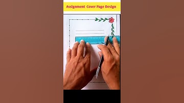 Assignment Cover Page Design 📝 | #Shorts