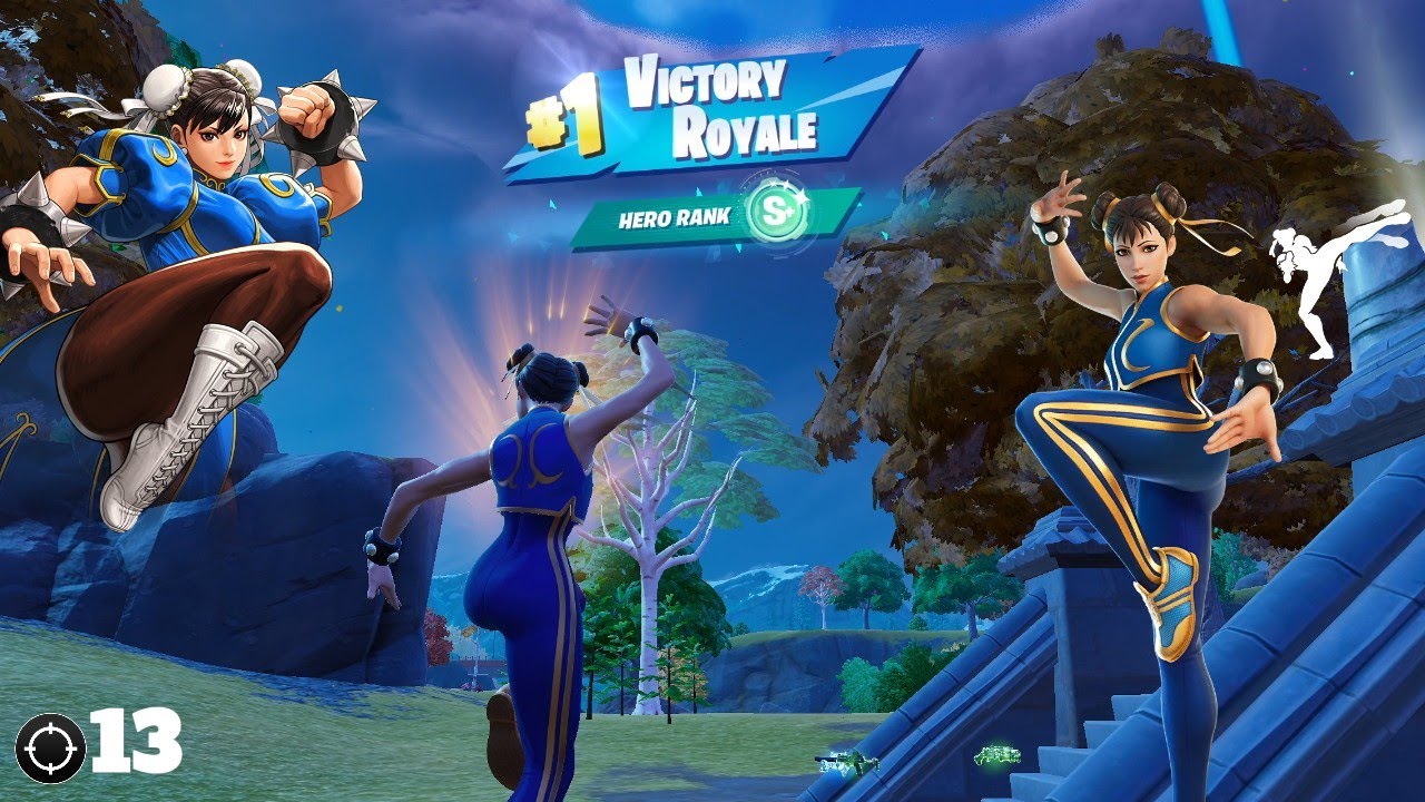 Chun Li 13 Kill Solo Zero Build Gameplay No Commentary | Fortnite Zero ...