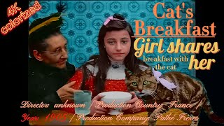 Cat's Breakfast (Le Déjeuner De Minet, 1905) #Colorization #Colorize