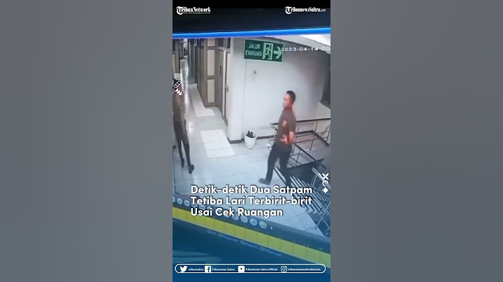 Bikin Merinding! Detik-detik Dua Satpam Lari Terbirit-birit Usai Cek Ruangan Kosong