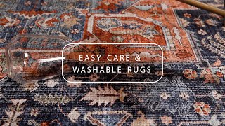 Live Easy with Machine Washable Rugs