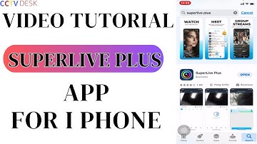 SuperLive Plus| SuperLive Plus App| Tutorial for the Setup of the SuperLive Plus iOS?