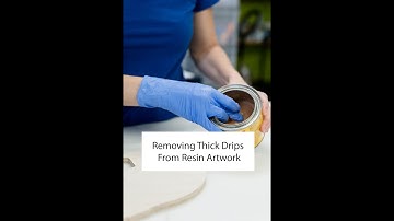 How To Remove Thick Resin Drips From Wood Pieces